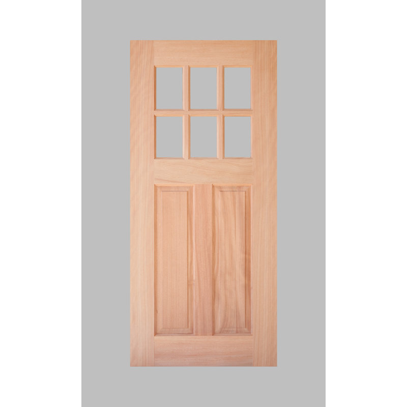Prestige Entries Craftsman Unfinished Mahogany Prehung Front Entry Doors Wayfair Canada